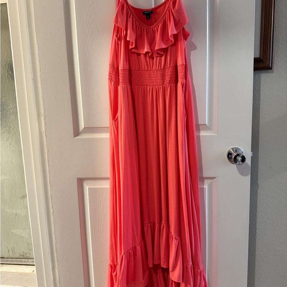 Torrid Vibrant Coral Dress